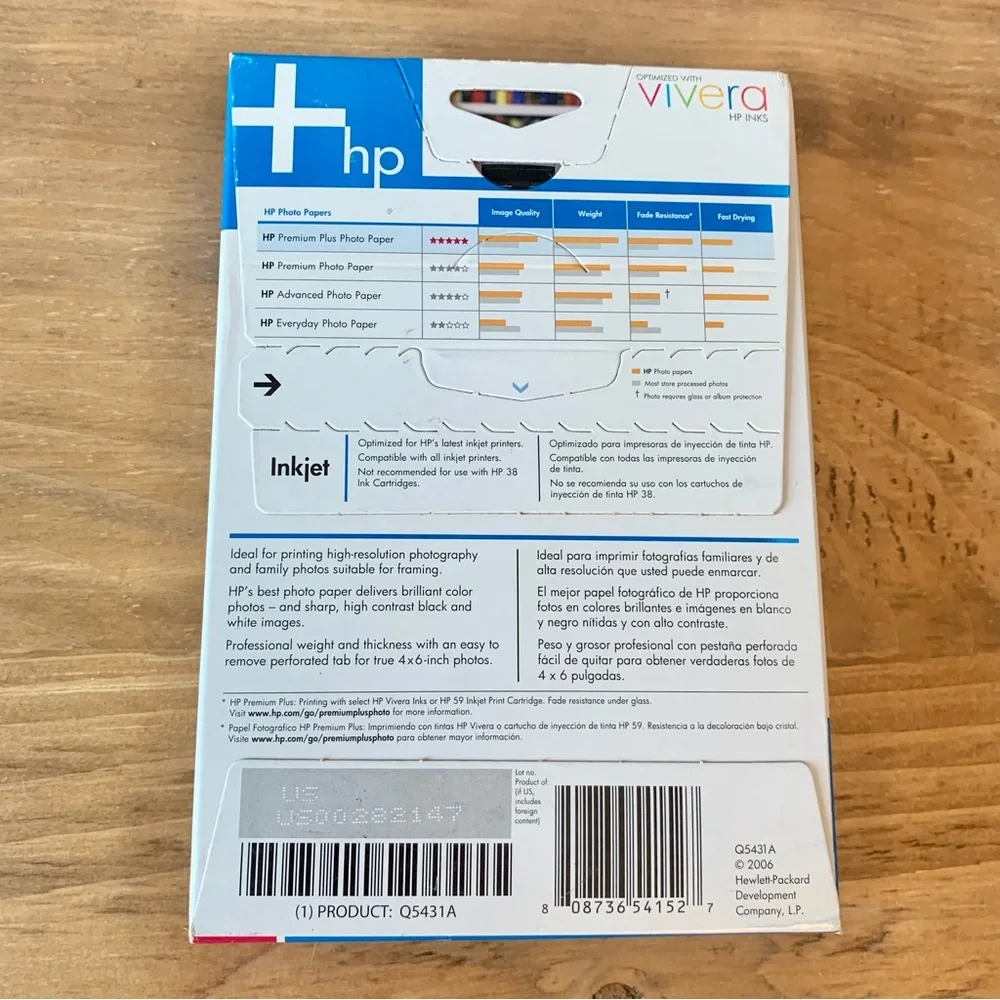 HP Premium Plus High Gloss Inkjet 4x6 Photo Paper 100 Sheets Brand New 11.5 mil
